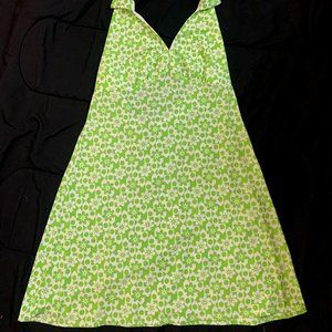 Cute Lime Floral Dress